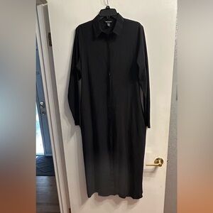Large Athleta Classic Black Long Sleeve Dress